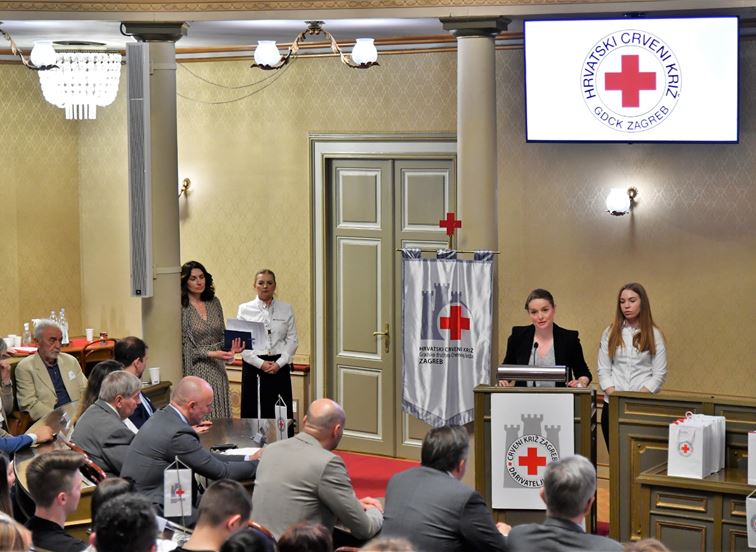 Svečanost povodom 1. darivanja krvi učenika zagrebačkih srednjih škola