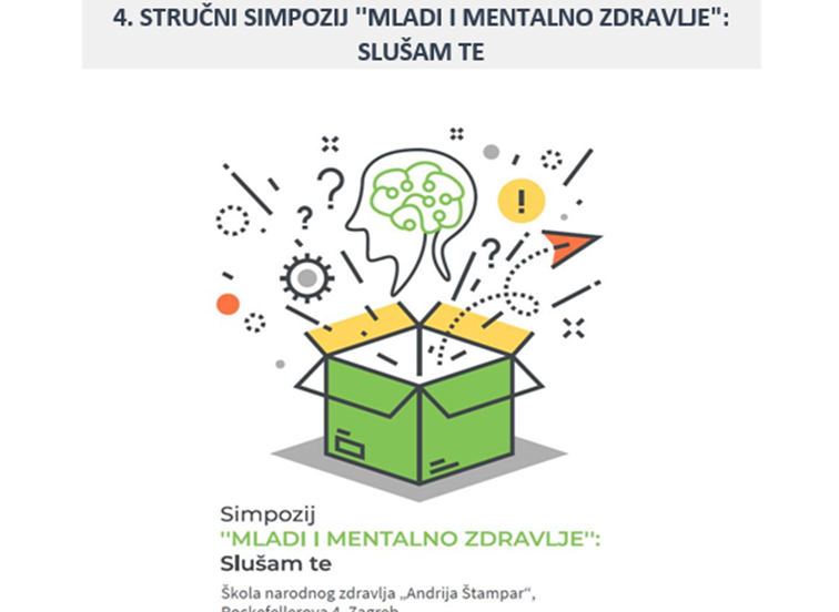 4. Znanstveno stručni Simpozij "Mladi i mentalno zdravlje: Slušam te"